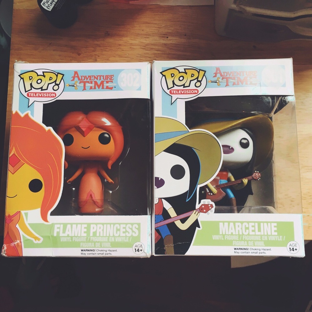 Flame Princess & Marceline Funko Pops